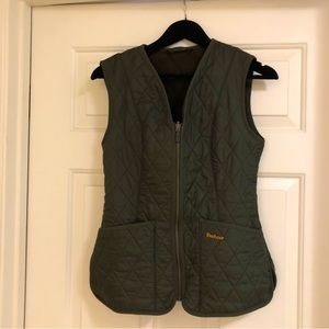 Barbour Army Green Vest Size 4